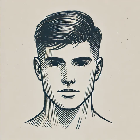 Haircut for Round Face Men